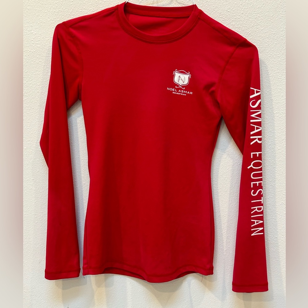 NOEL ASMAR EQUESTRIAN RIDING SHIRT RED  XS